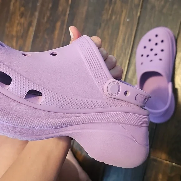 Crocs Bae Platform Clog Purple Women's Size 6 - Picture 7 of 8